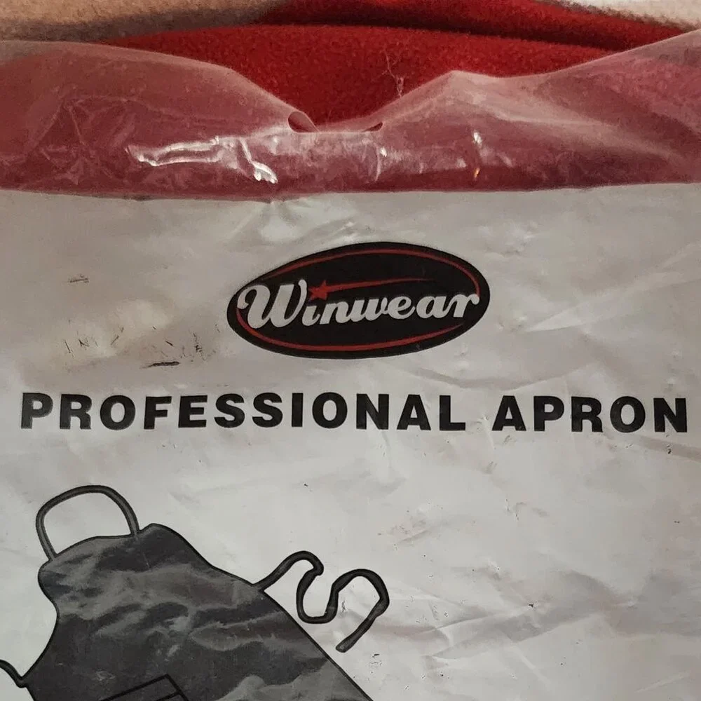 Winwear Black Cotton Poly Three Pocket WA-1221 Professional Waist Apron OSFM
